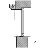 Standard Montage an der Fassade